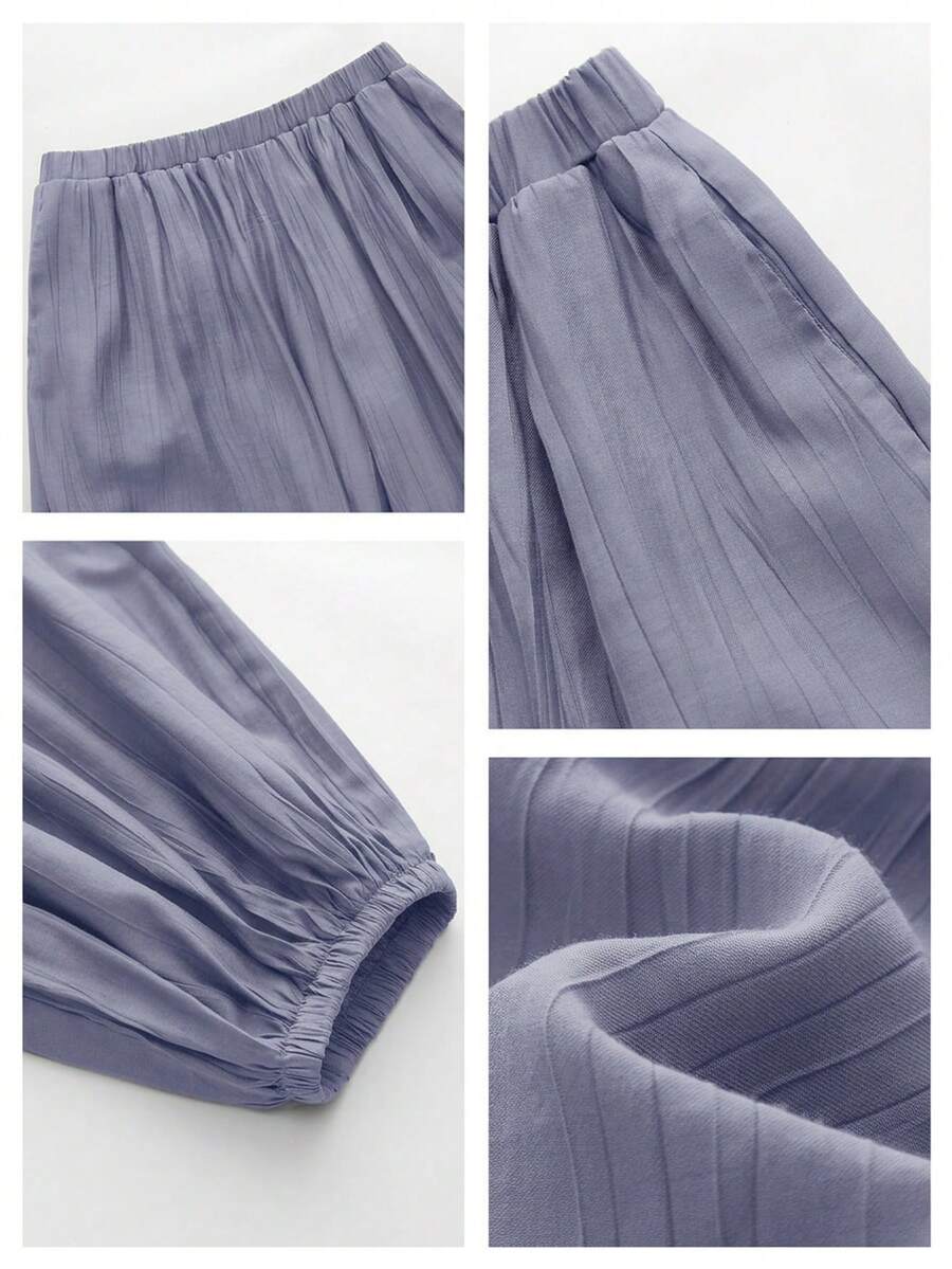 Maija Pantalones casuales de unicolor para mujer