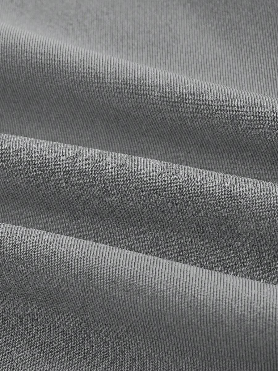 Pantalones de cintura alta y pierna ancha para hombre con frente plisado