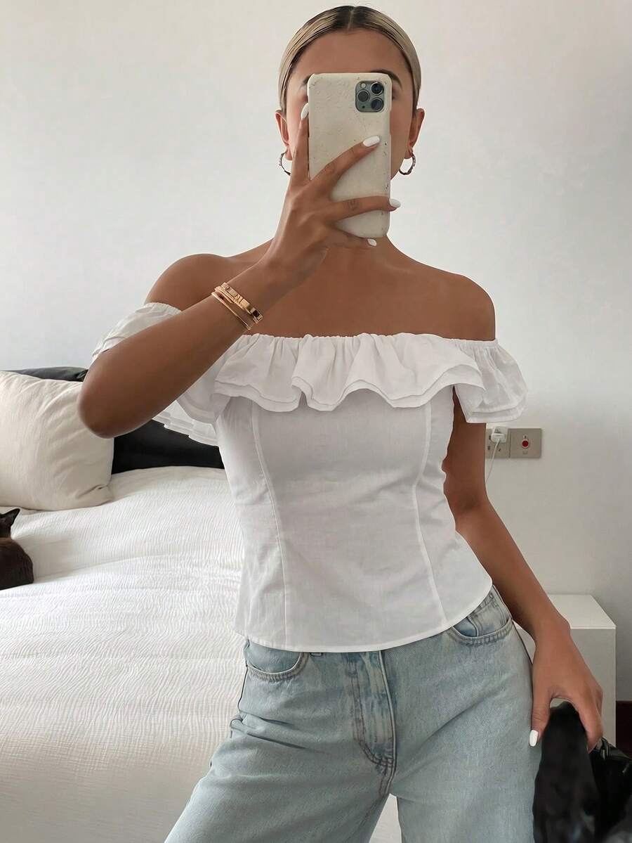 Top tubo casual de verano con estampado floral