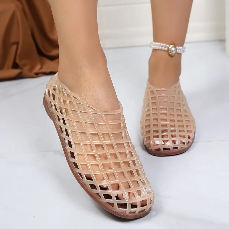 Sandalias Aurea Crystal Mesh