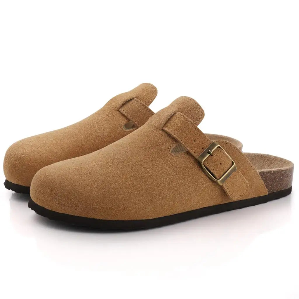 Zapatillas de gamuza a la moda para mujer