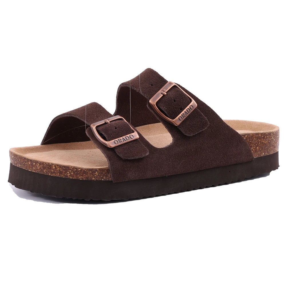 Zapatillas de gamuza a la moda para mujer