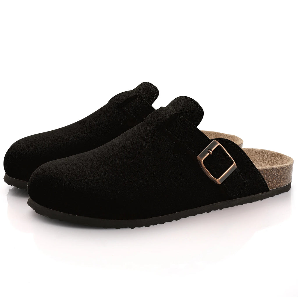 Zapatillas de gamuza a la moda para mujer