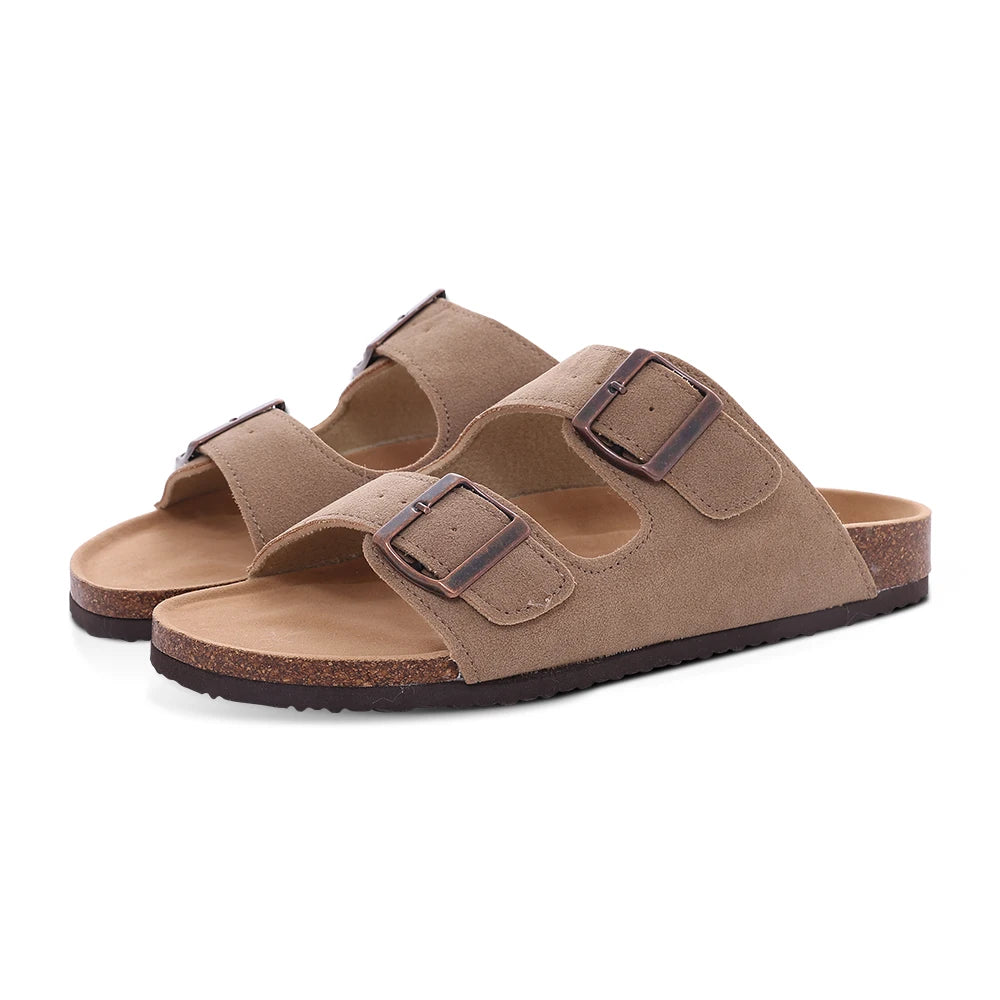 Zapatillas de gamuza a la moda para mujer