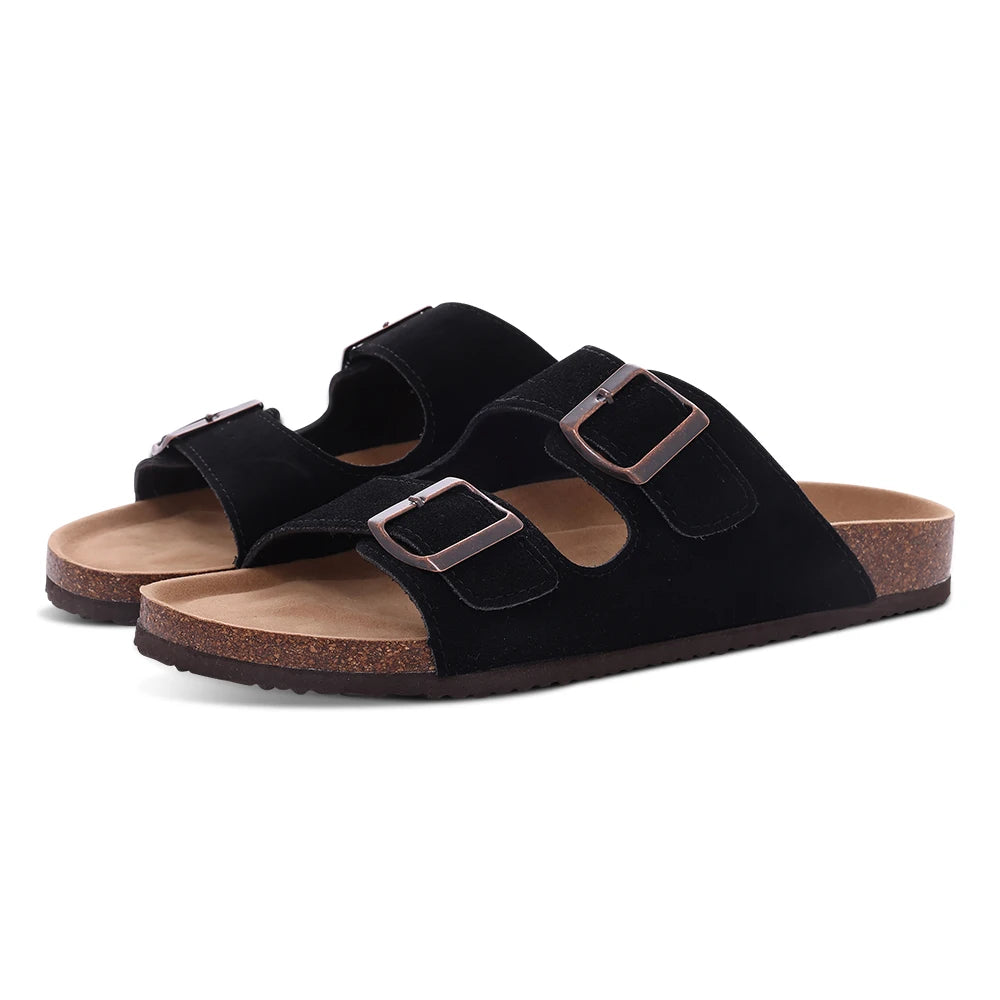 Zapatillas de gamuza a la moda para mujer