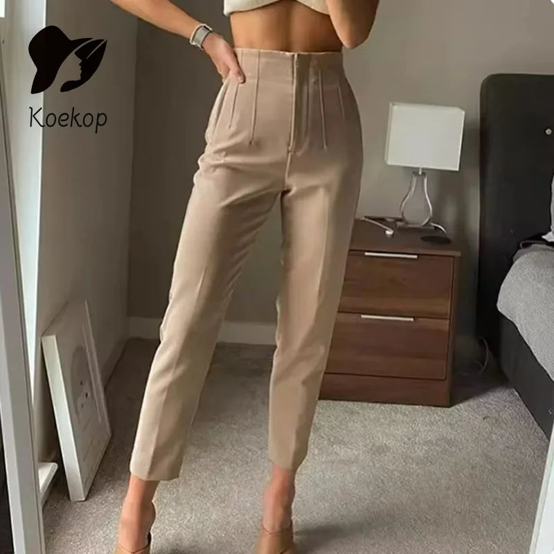 Pantalones de mujer Ropa de oficina de moda formales