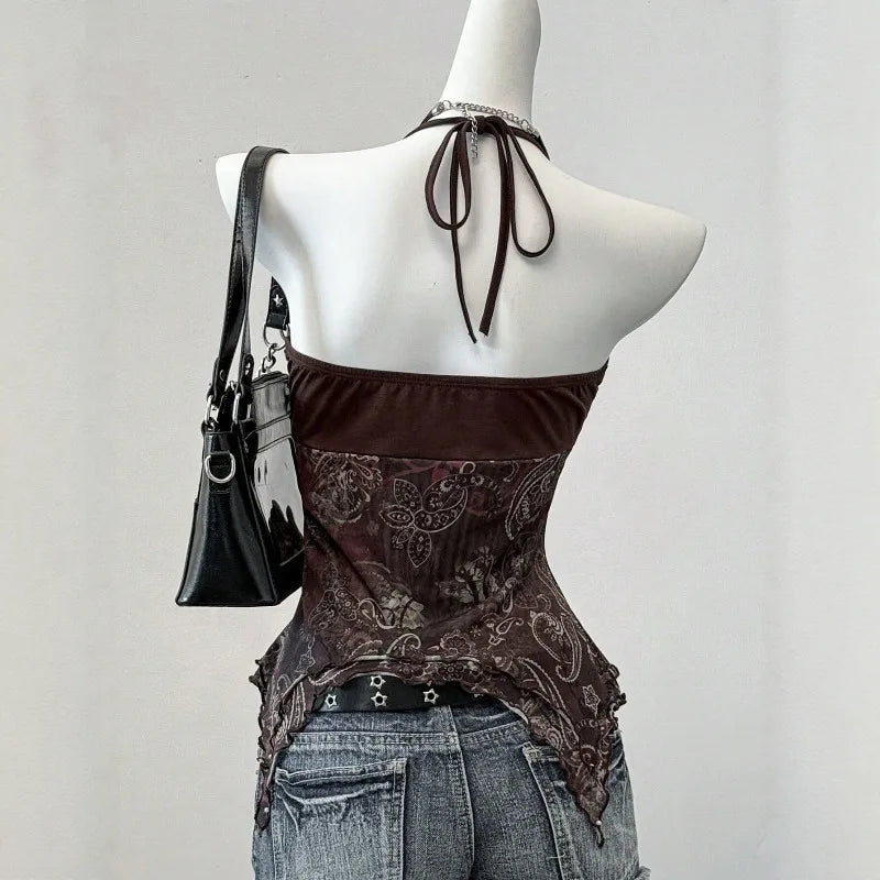 Top Halter sin Mangas para Mujer