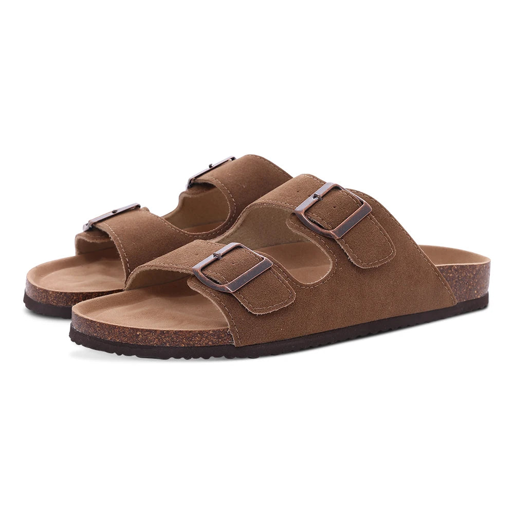 Zapatillas de gamuza a la moda para mujer