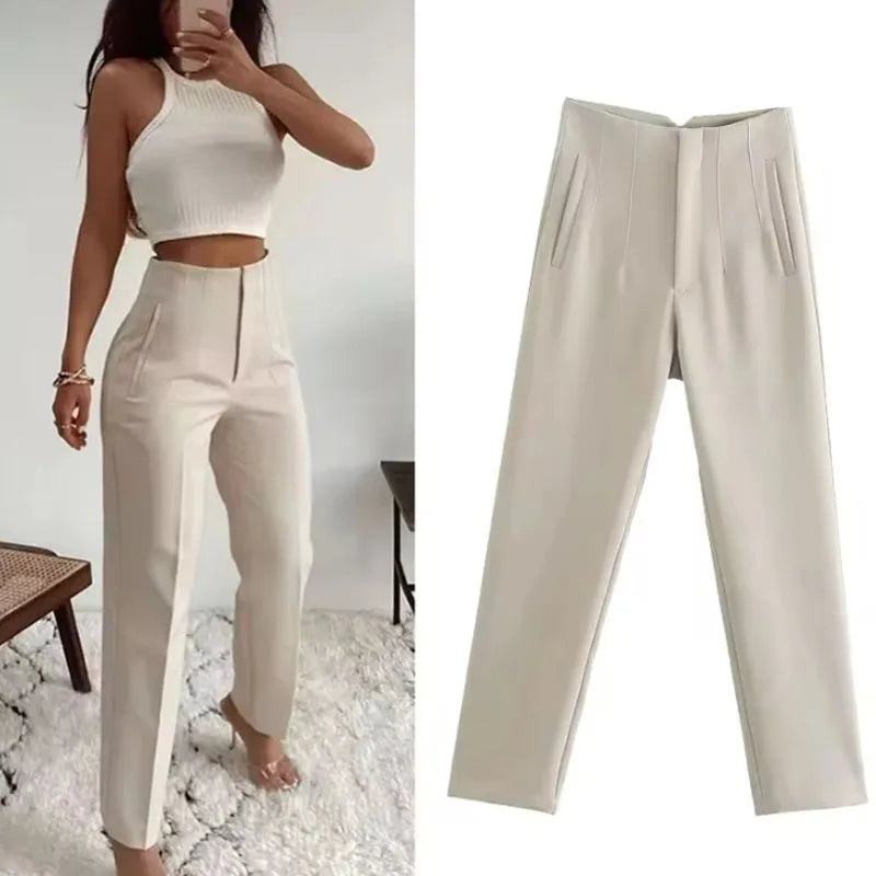 Pantalones de mujer Ropa de oficina de moda formales
