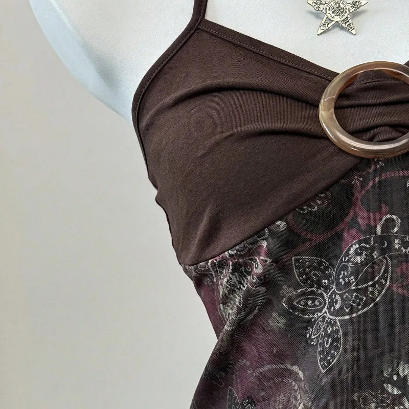Top Halter sin Mangas para Mujer