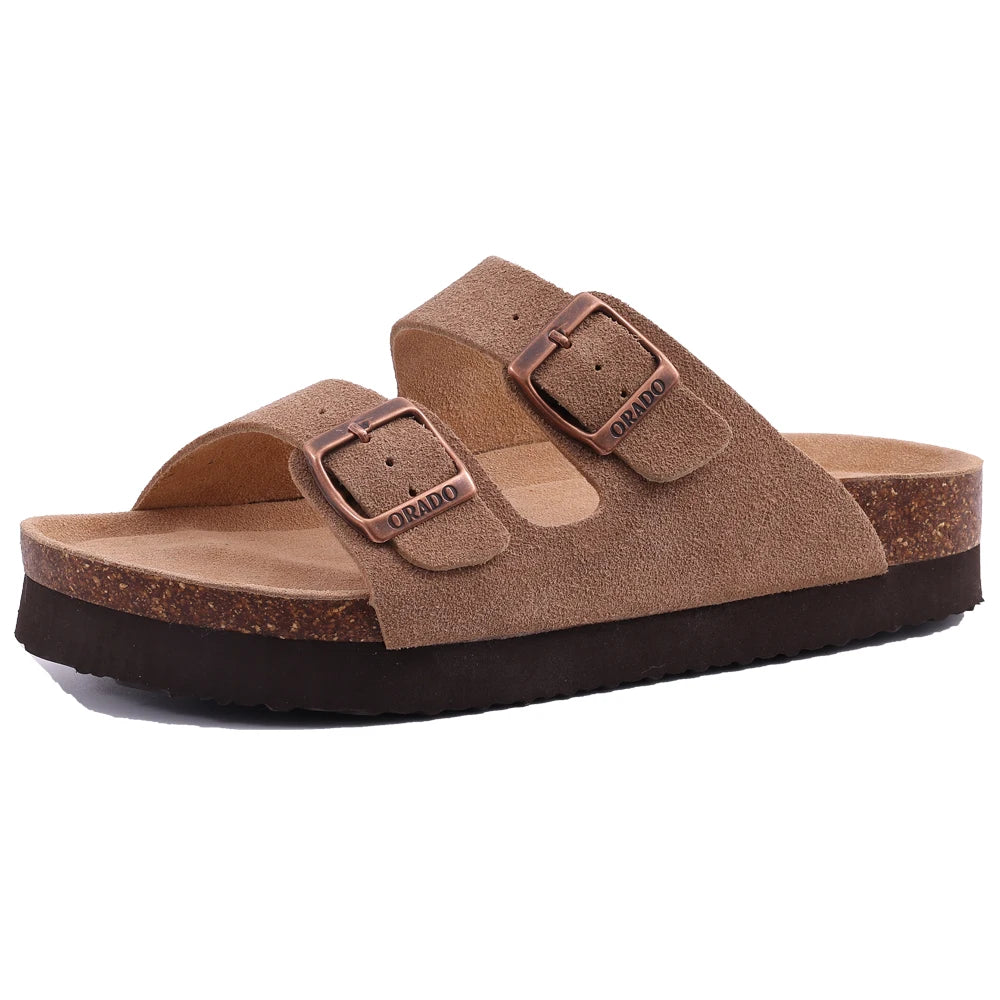 Zapatillas de gamuza a la moda para mujer