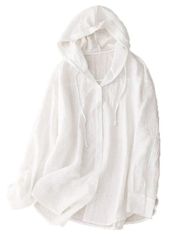 Sudadera con capucha de lino de tami
