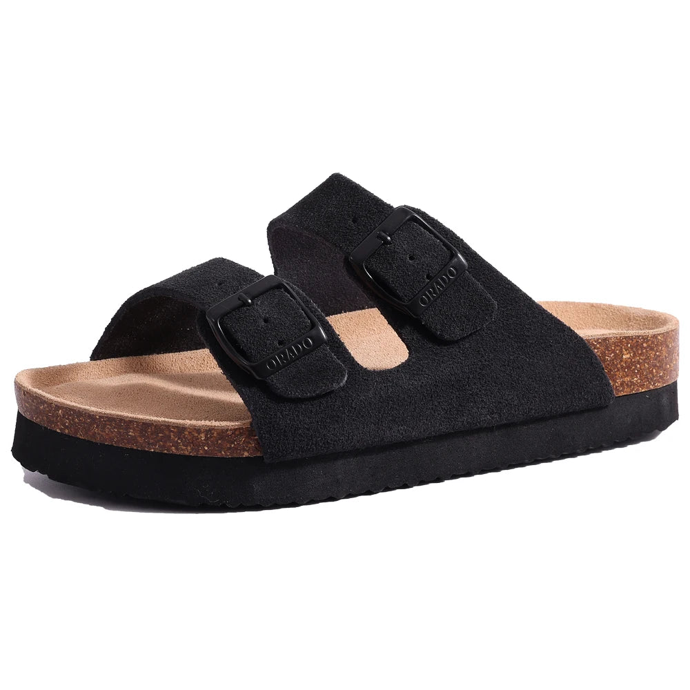 Zapatillas de gamuza a la moda para mujer