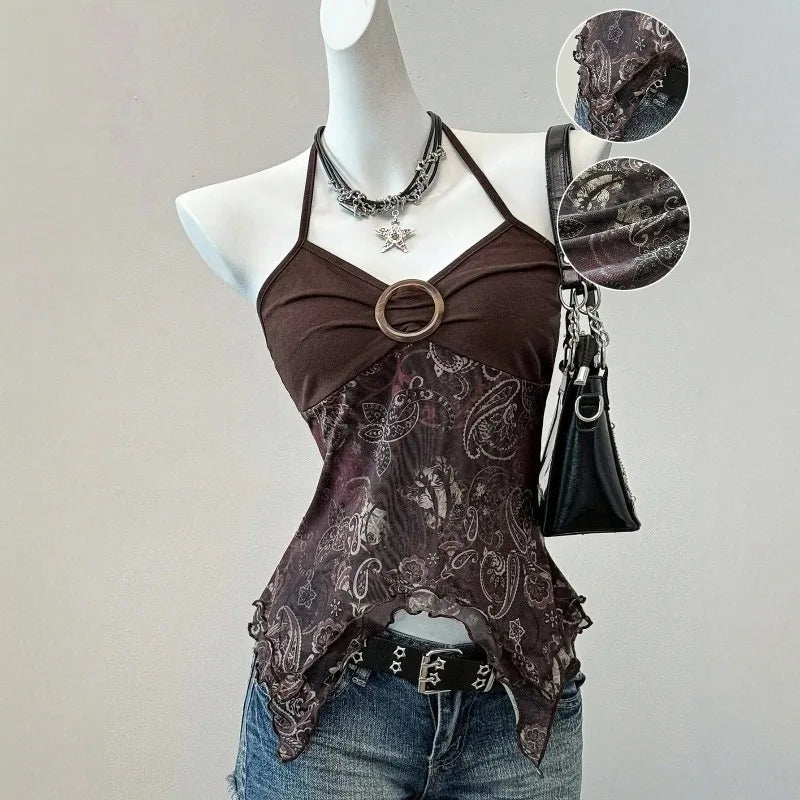 Top Halter sin Mangas para Mujer