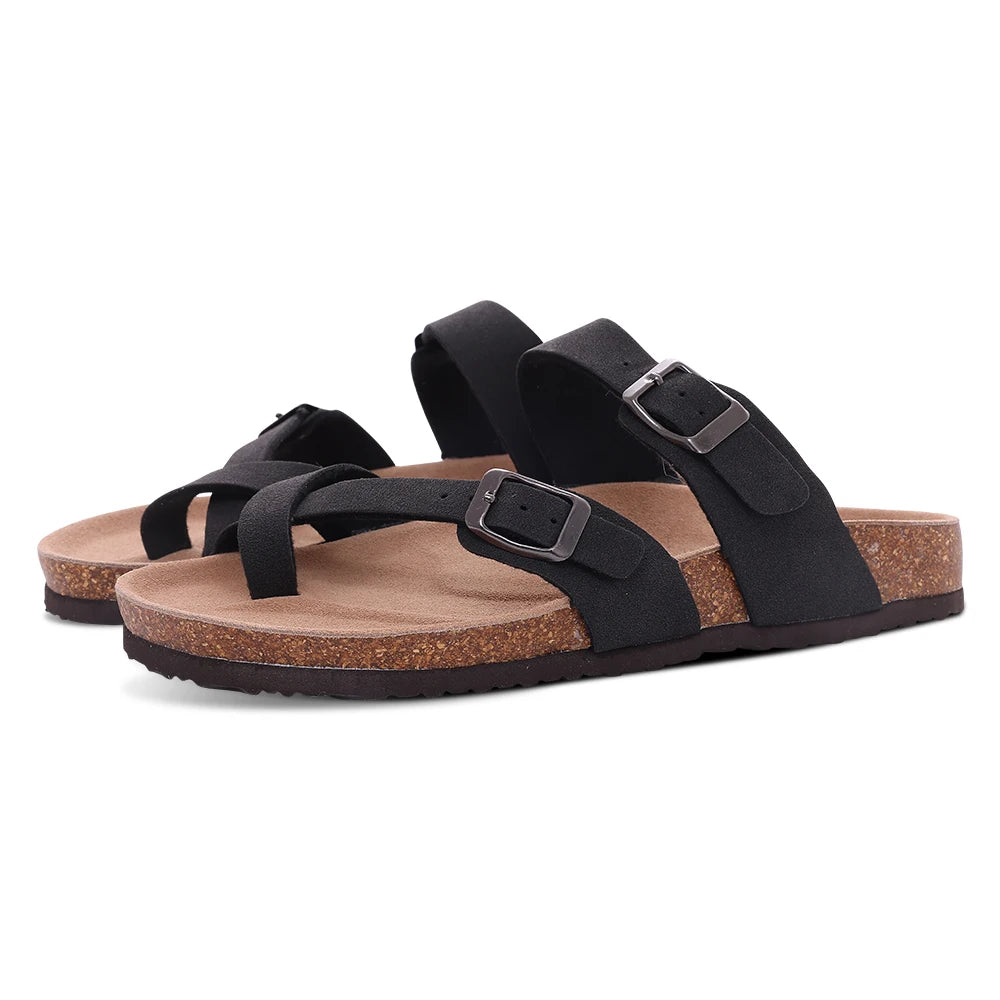 Zapatillas de gamuza a la moda para mujer