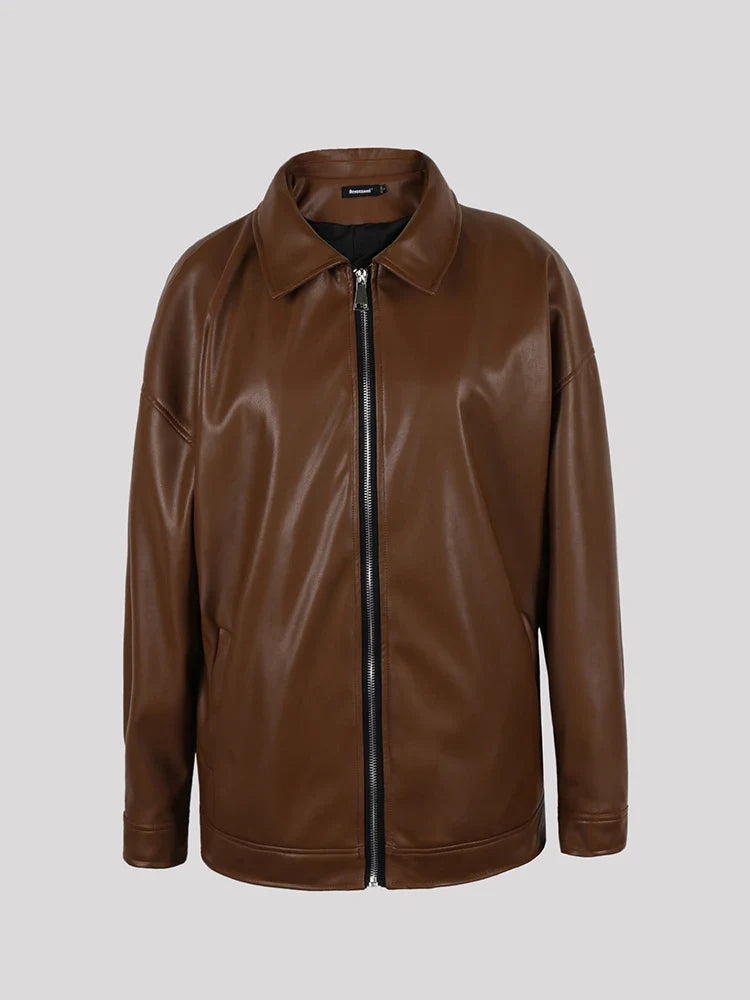 Mauro Black PU Leather Jacket